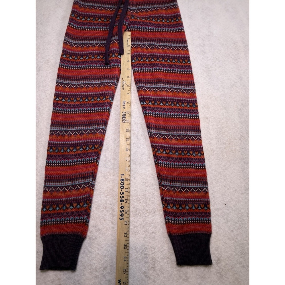 NWT Sugar & Bruno Chalet We Dance Youth Leggings YOS Pink Fair Isle Knit $70 - Picture 7 of 11